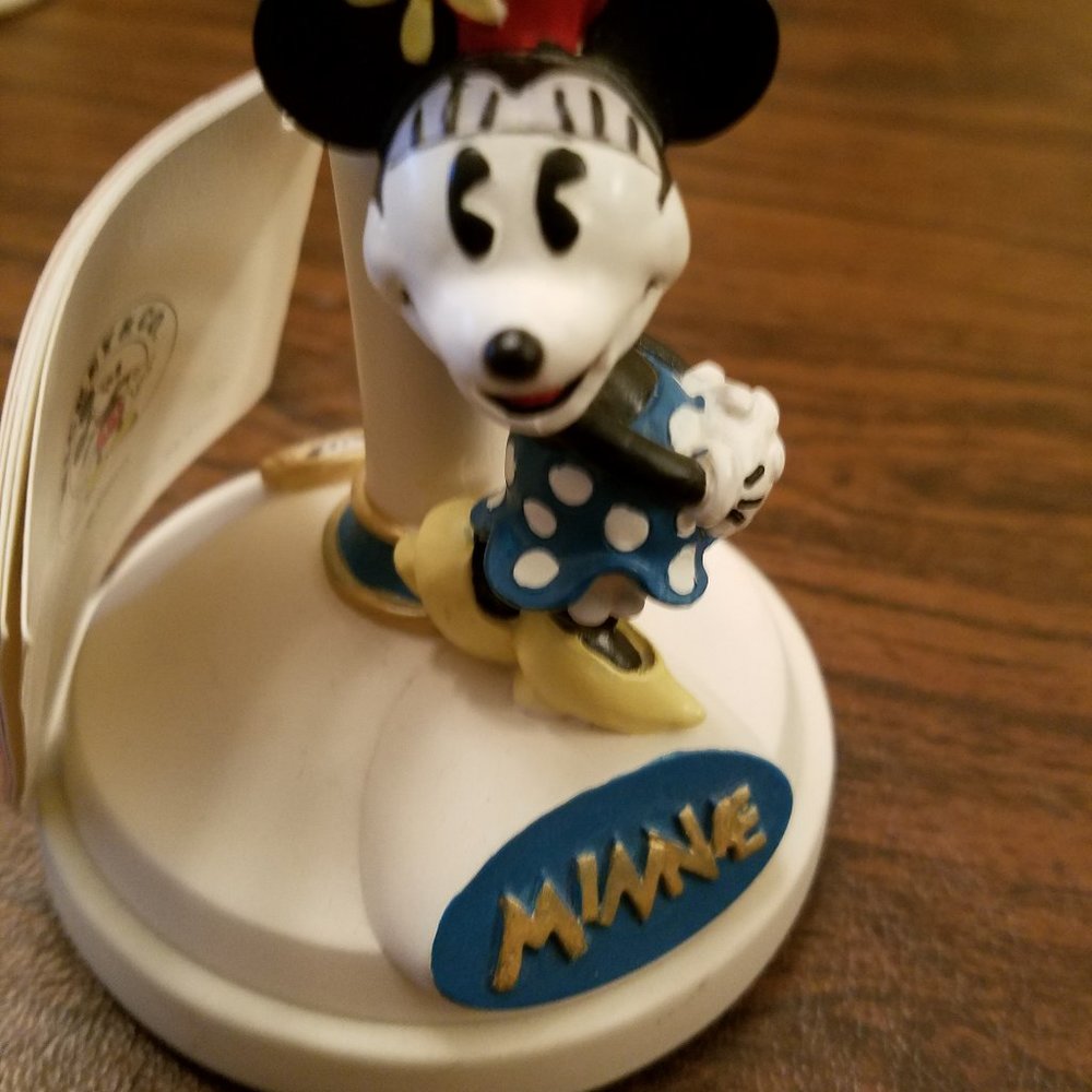 Mickey & Co-Disney Mickey & Minnie Collectible Ceramic Cookie Stamp-MINNIE MOUSE